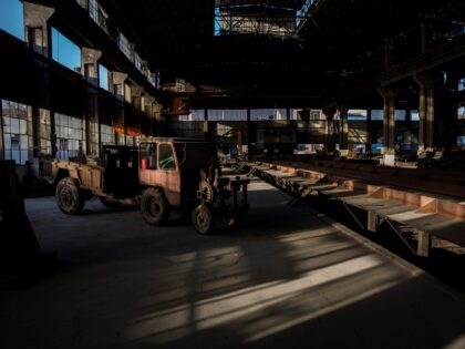 TANGSHAN, CHINA - JANUARY 26: Machines and equipment sits idle in the abandoned Qingquan Steel plant, that was closed in 2014 and is one of several so-called "zombie factories" as, on January 26, 2016 in Tangshan, China. China's government plans to slash steel production by up to 150 million tons, …