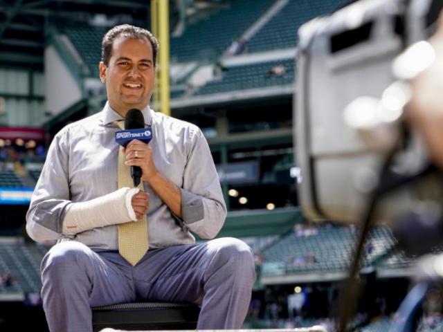 WATCH: Dodgers Reporter Breaks Arm, Ribs Sliding Down Bernie's Chalet - Vimarsana News