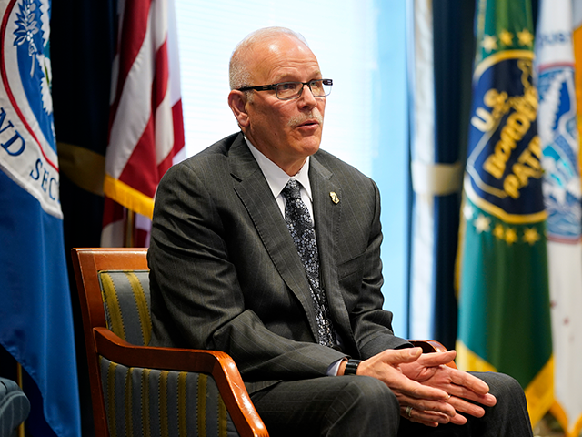 U.S. Customs and Border Protection Commissioner Chris Magnus speaks during an interview in his office with The Associated Press, Tuesday, Feb. 8, 2022, in Washington. Magnus has many challenges to overcome in his new role as commissioner of U.S. Customs and Border Protection. In the interview, Magnus acknowledged morale problems …