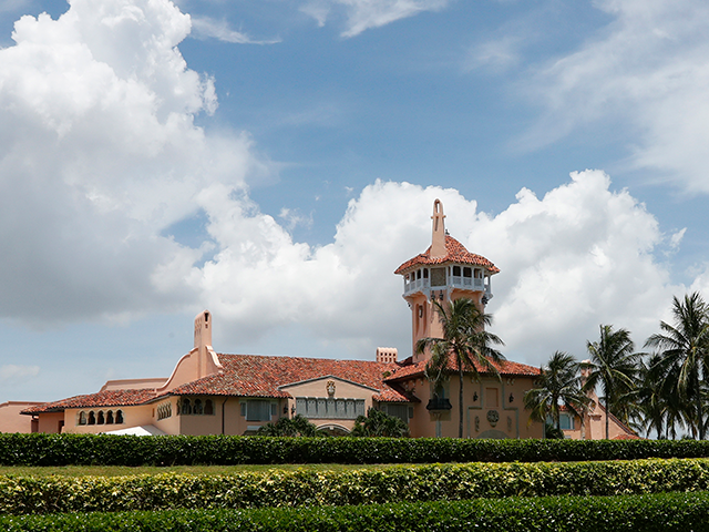 The Mar-a-Lago estate on July 10, 2019, in Palm Beach, Fla. Former President Donald Trump says the FBI is conducting a search of his Mar-a-Lago estate. Spokespeople for the FBI and the Justice Department did not return messages seeking comment Monday, Aug. 8, 2022.(AP Photo/Wilfredo Lee)