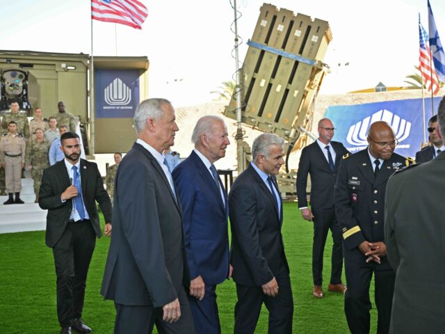 Biden at the Iron Dome (Mandel Gan/AFP via Getty)
