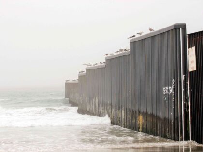 Border Wall Tijuana Ocean (Getty)