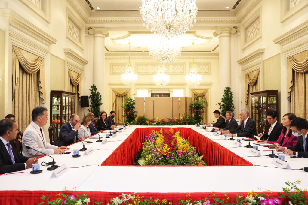 Meeting between Prime Minister Lee Hsien Loong and US Congressional delegation led by Speaker of the US House of Representatives Nancy Pelosi on 1 August 2022