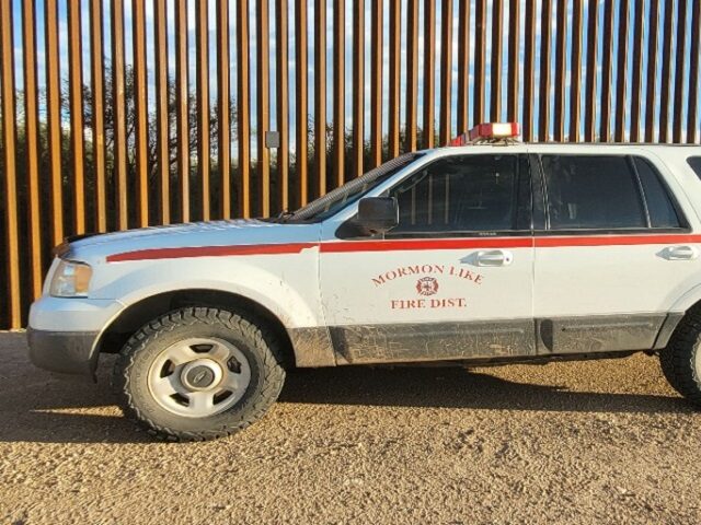 Fake Fire Department vehicle used in a failed human smuggling effort. (U.S. Border Patrol/Tucson Sector)