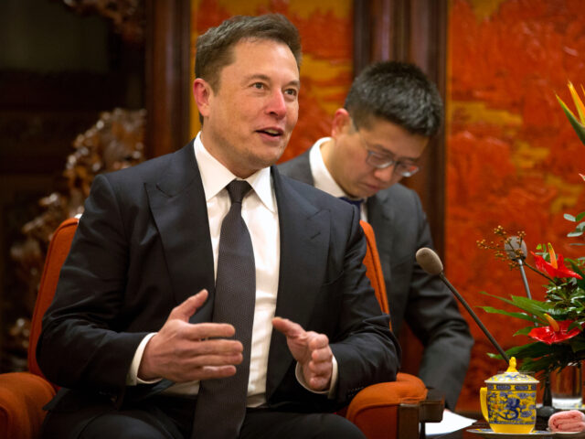 Tesla CEO Elon Musk speaks during a meeting with Chinese Premier Li Keqiang (not pictured) at the Zhongnanhai leadership compound in Beijing on January 9, 2019. (Photo by Mark Schiefelbein / POOL / AFP) (Photo credit should read MARK SCHIEFELBEIN/AFP via Getty Images)