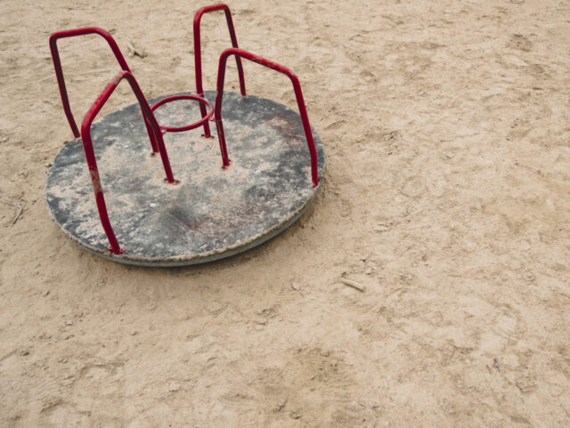 Carousel on playground