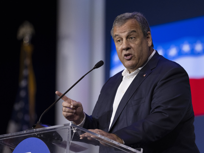 Chris Christie, former Governor of New Jersey, speaks during the Republican Jewish Coalition (RJC) Annual Leadership Meeting in Las Vegas, Nevada, U.S., on Saturday, Nov. 6, 2021. Following Tuesday's results, the National Republican Campaign Committee added 13 House Democrats to the list of 57 it was targeting for defeat in …
