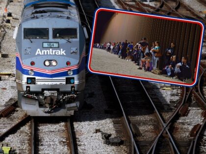 Amtraks California Zephyr passenger train departs Chicago Union Station in Chicago, Illinois, on March 2, 2022. (Photo by LUKE SHARRETT / AFP) (Photo by LUKE SHARRETT/AFP via Getty Images)