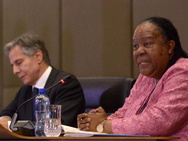 Antony Blinken, US secretary of state, left, and Naledi Pandor, South Africa's foreign min