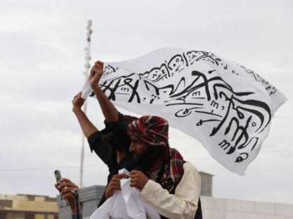 KANDAHAR, AFGHANISTAN - AUGUST 15: Taliban and their supporters held a demonstration in su