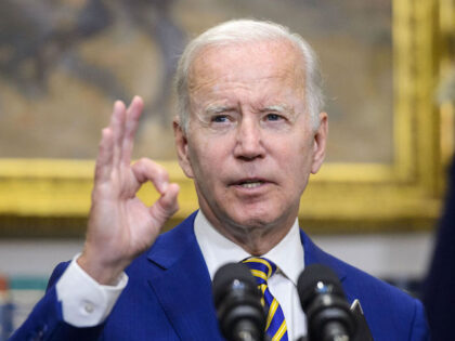 US President Joe Biden speaks during a news conference in the Roosevelt Room of the White House in Washington, DC, US, on Wednesday, Aug. 24, 2022.  Biden announced a sweeping package of student-debt relief that forgives as much as $20,000 in loans for some recipients, a move he said would help a generation …