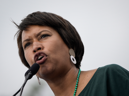 Washington DC Mayor Muriel Bowser speaks alongside gun control activists at the March for Our Lives rally against gun violence on the National Mall June 11, 2022 in Washington, DC. The March For Our Lives movement was spurred by the shooting at Marjory Stoneman Douglas High School in Parkland, Florida, …