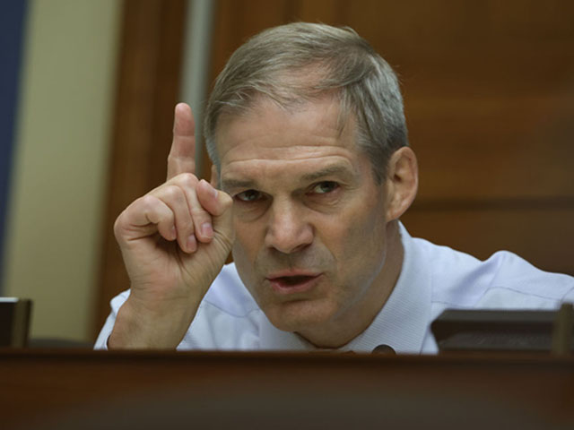 WASHINGTON, DC - JUNE 23: U.S. Rep. Jim Jordan (R-OH) speaks during a hearing before House Select Subcommittee on the Coronavirus Crisis at Rayburn House Office Building June 23, 2022 on Capitol Hill in Washington, DC. The subcommittee held a hearing to examine the Trump Administration’s handling in the nation’s coronavirus response. (Photo by Alex Wong/Getty Images)