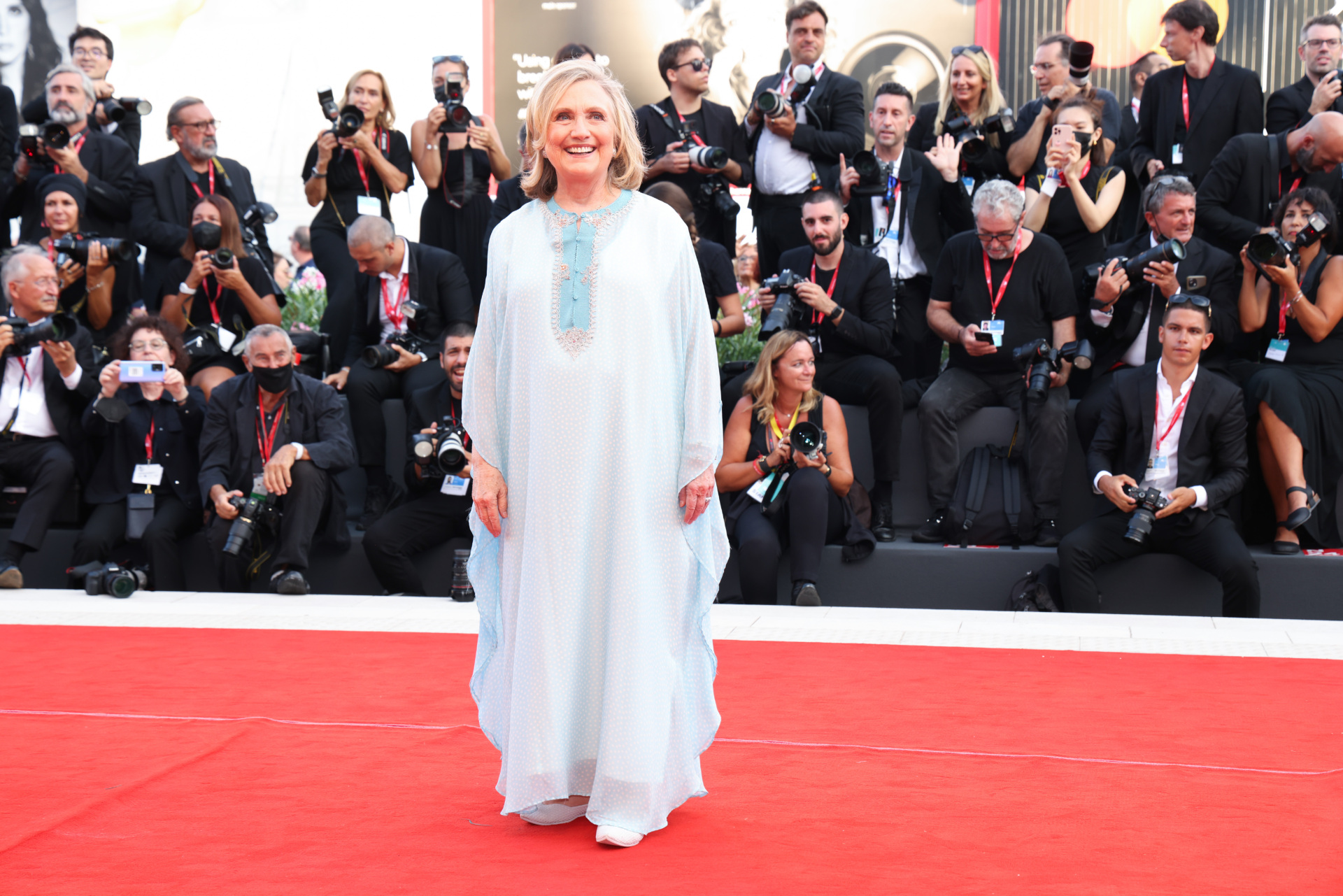 Hillary Clinton,hillary clinton venezia,hillary clinton red carpet