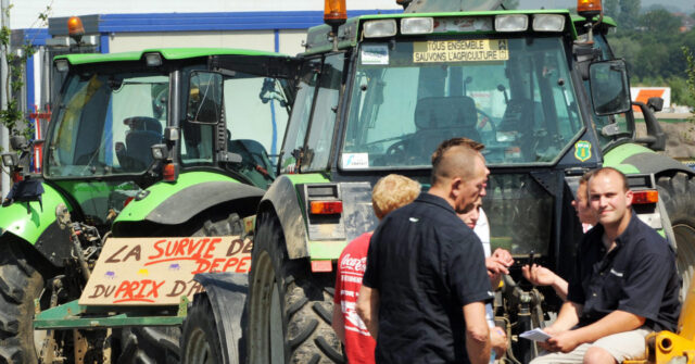 WATCH: Farmers in Belgium try to break into town hall to protest EU-inspired green agenda