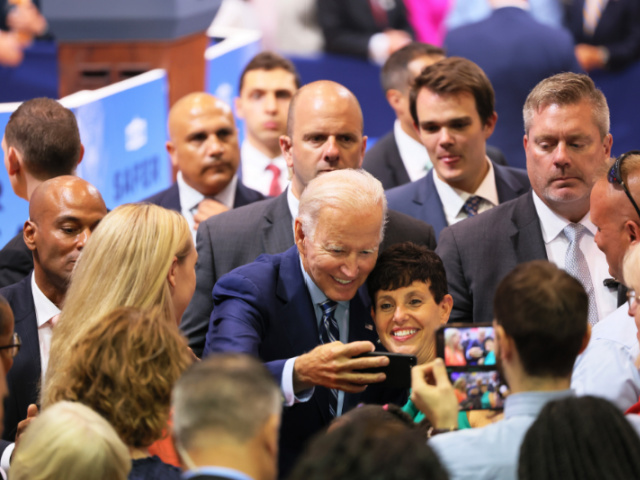 WILKES-BARRE, PENNSYLVANIA - AUGUST 30: U.S. President Joe Biden greets people after speaking on his Safer America Plan at the Marts Center on August 30, 2022 in Wilkes-Barre, Pennsylvania. President Biden visited Wilkes-Barre to speak on the passage of his bipartisan gun safety legislation earlier this year after massacres in …