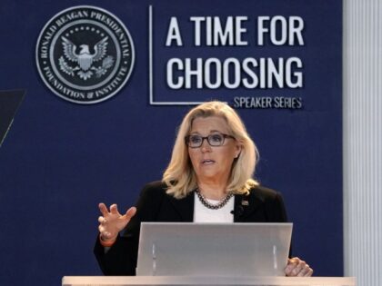 Rep. Liz Cheney (R-WY) vice chair of the House Select Committee investigating the Jan. 6 U.S. Capitol insurrection, delivers her "Time for Choosing" speech at the Ronald Reagan Presidential Library and Museum Wednesday, June 29, 2022, in Simi Valley, California. The speech is part of a series focusing on the …