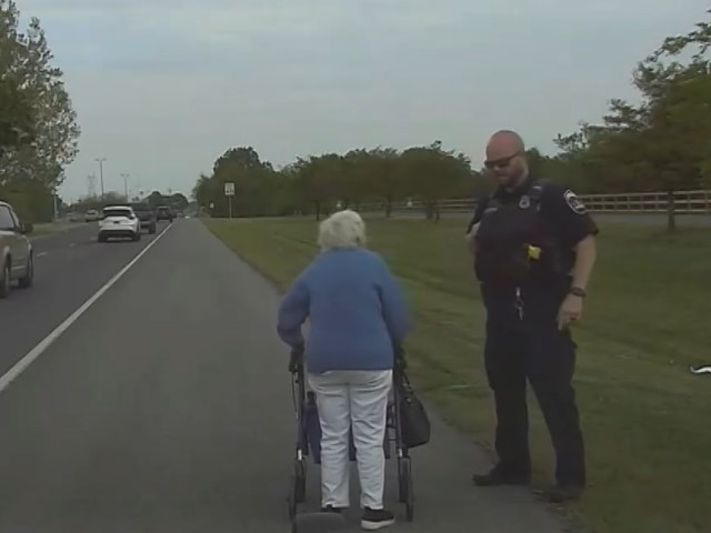 WATCH: Police Officer Escorts Senior Walking on Highway to Salon - Vimarsana News