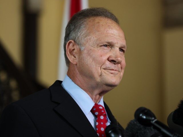 Roy Moore announces his plans to run for U.S. Senate in 2020 on June 20, 2019, in Montgomery, Alabama. Moore lost a special election in 2017 for the Senate seat against Democratic Senator Doug Jones. (Jessica McGowan/Getty Images)