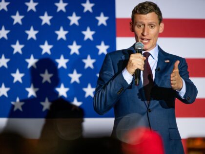 PHOENIX, ARIZONA - AUGUST 01: Republican U.S. senatorial candidate Blake Masters speaks at a campaign event on the eve of the primary, also attended by gubernatorial candidate Kari Lake at the Duce bar on August 01, 2022 in Phoenix, Arizona. Masters, who has the blessing of former President Donald Trump, …
