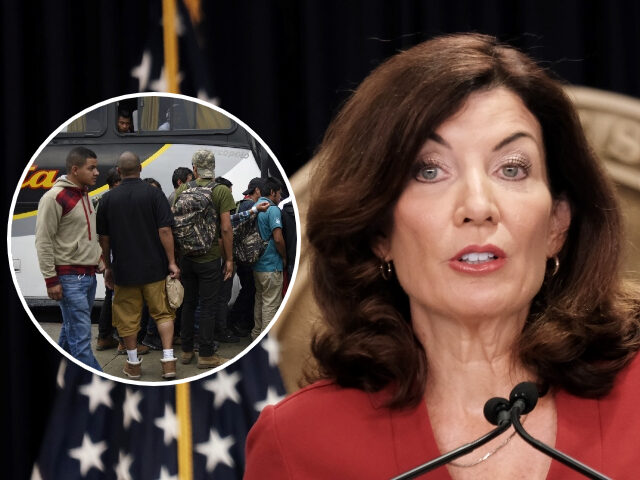 NEW YORK, NEW YORK - AUGUST 03: New York Governor Kathy Hochul speaks at a news conference on August 03, 2022 in New York City. Hochul has announced that she wants to grow New York's healthcare workforce partly by creating more opportunities to become a healthcare worker. Currently, there are …