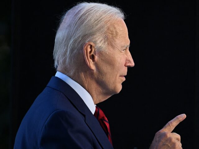 WASHINGTON, DC - AUGUST 01: U.S. President Joe Biden speaks from the Blue Room balcony of