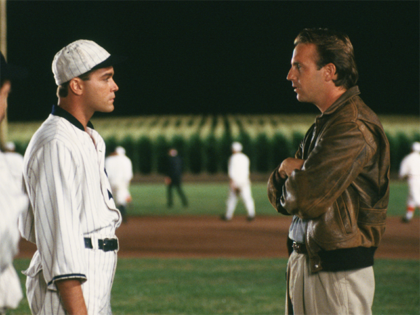 Kevin Costner and Ray Liotta in Field of Dreams