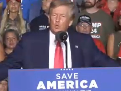 Former President Donald Trump at Save America Rally in Wisconsin