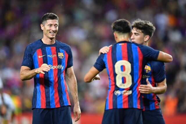 Lewandowski Scores First Barcelona Goal In Pumas Rout - Breitbart