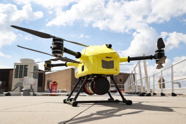 Hospitals in the belgian city of Antwerp have begun testing drones to carry tissue samples