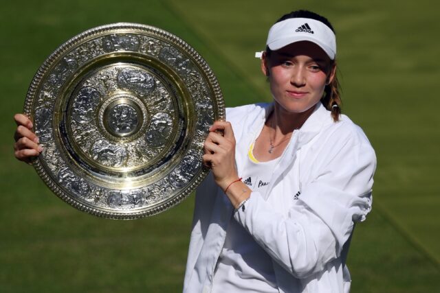 Kazakhstan's Elena Rybakina says she doesn't feel like the reigning Wimbledon champion due