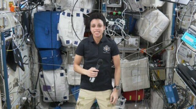 NASA astronaut Jessica Watkins spoke to AFP from the International Space Station on August