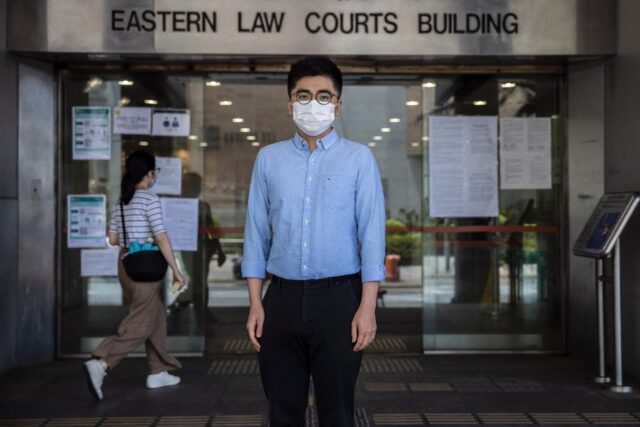 Raymond Yeung was sentenced to nine months in prison for unlawful assembly on Monday