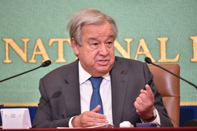UN Secretary General Antonio Guterres said he hoped attacks on a nuclear plant in Ukraine