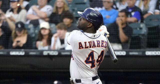 Astros slugger Alvarez hospitalized for shortness of breath