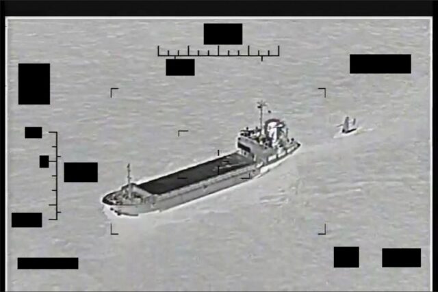 Iranian ship tried to capture unmanned drone, Navy says