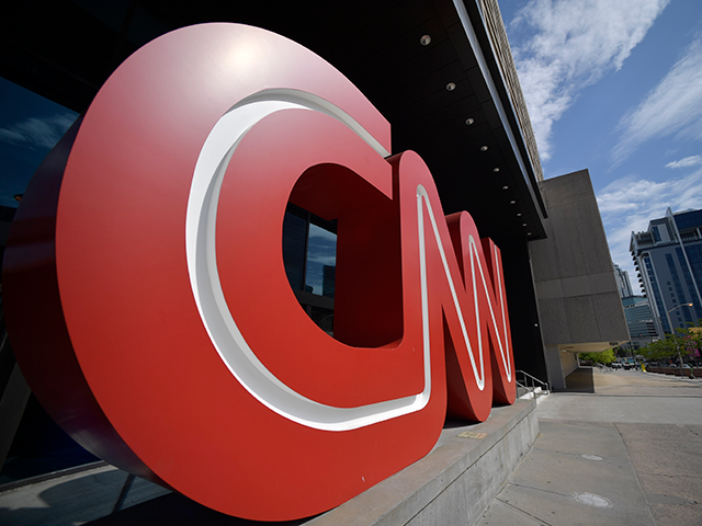 Signage is seen at CNN center, Thursday, April 21, 2022, in Atlanta. CNN’s brand-new str
