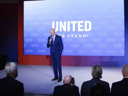 WASHINGTON, DC - SEPTEMBER 15: U.S. President Joe Biden speaks at the United We Stand Summit in the East Room of the White House on September 15, 2022 in Washington, DC. Faith leaders, civil rights leaders and activists attended the summit which focused on new government efforts to respond to …