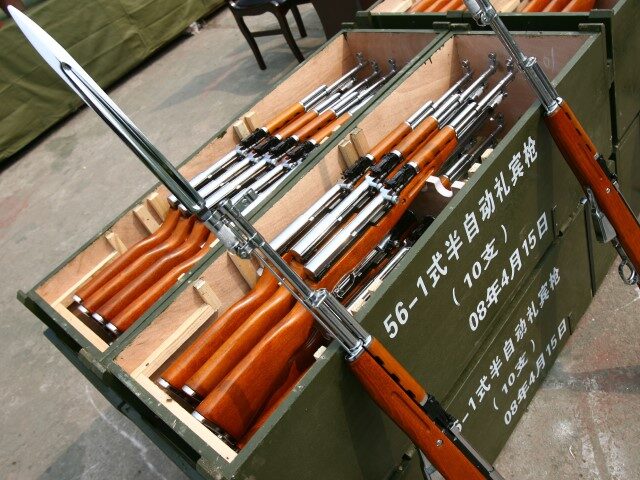 Parade Rifles For 2008 Beijing Olympic Games Put Into Use BEIJING, CHINA - APRIL 15: (CHIN
