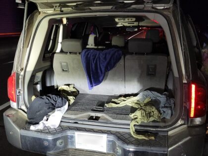 Nine migrants found packed in rear of SUV. (U.S. Border Patrol/Tucson Sector)