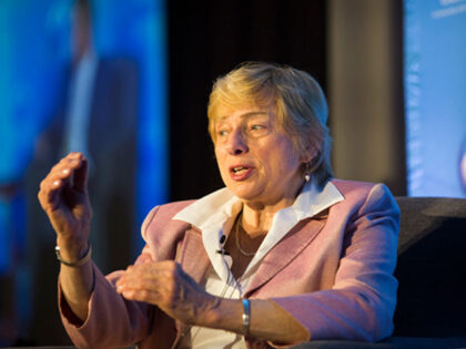 PORTLAND, ME - JUNE 5: Governor Janet Mills speaks at Portland Regional Chamber of Commerce monthly business forum, Eggs and Issues, on Wednesday, June 5, 2019. (Staff photo by Derek Davis/Portland Portland Press Herald via Getty Images)