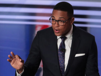 DETROIT, MICHIGAN - JULY 31: CNN moderator Don Lemon speaks to the crowd attending the Democratic Presidential Debate at the Fox Theatre July 31, 2019 in Detroit, Michigan. 20 Democratic presidential candidates were split into two groups of 10 to take part in the debate sponsored by CNN held over …