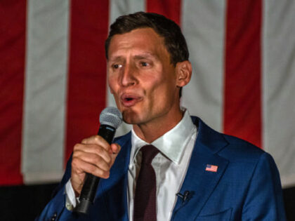 Blake Masters, US Republican Senate candidate for Arizona, during an Election Night Party in Chandler, Arizona, US, on Tuesday, Aug. 2, 2022. Donald Trump endorsed venture capitalist Masters in the crowded Aug. 2 GOP primary for the US Senate in Arizona, a nod that could offer a significant edge in …