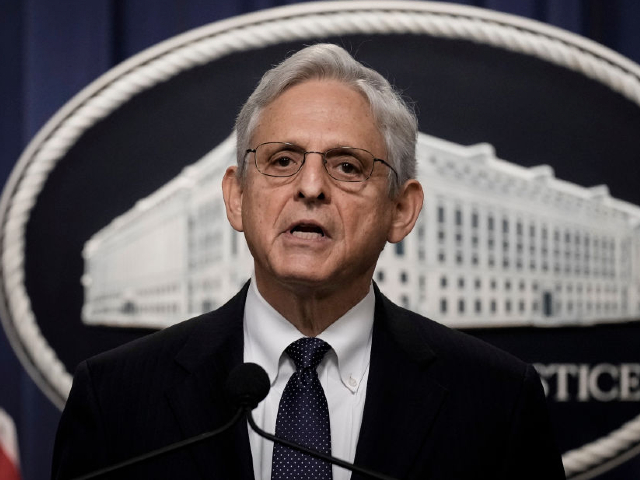 WASHINGTON, DC - AUGUST 11: U.S. Attorney General Merrick Garland delivers a statement at the U.S. Department of Justice August 11, 2022 in Washington, DC. Garland addressed the FBI's recent search of former President Donald Trump's Mar-a-Lago residence, announcing the Justice Department has filed a motion to unseal the search warrant as well as a property receipt for what was taken. (Photo by Drew Angerer/Getty Images)