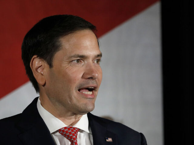 Senator Marco Rubio, a Republican from Florida, speaks during a 'Keep Florida Free' rally with Ron DeSantis, governor of Florida, in Hialeah, Florida, US, on Tuesday, Aug. 23, 2022. DeSantis, running unopposed in Tuesdays primary as he goes for a second term, has amassed $142 million from the start of …