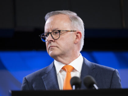 Anthony Albanese, Australia's prime minister, during an event at the National Press Club in Canberra, Australia, on Monday, Aug. 29, 2022. Albanese has promised a shift to an era of "reform and renewal" for his government once the period of Covid-19 recovery is over, in a speech marking 100 days …