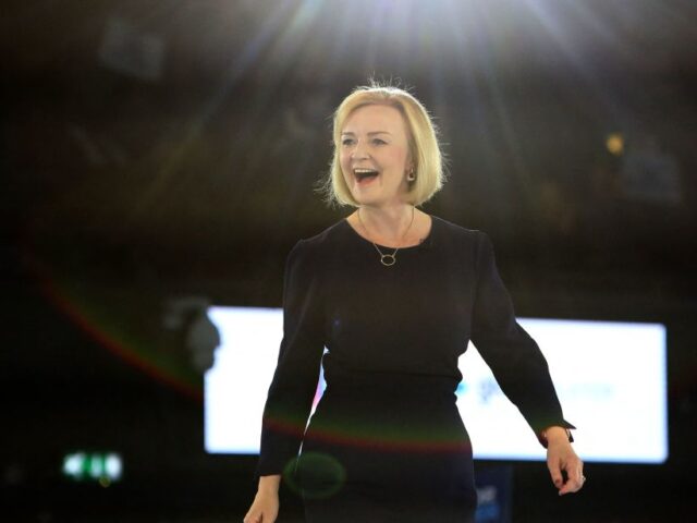 TOPSHOT - Liz Truss, Britain's Foreign Secretary and a contender to become the countr