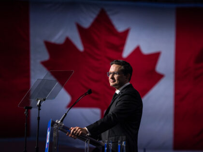 Pierre Poilievre, newly-elected leader of Canada's Conservative Party, speaks to the crowd after winning the leadership race during a Conservative Party of Canada leadership event at the Shaw Centre in Ottawa, Ontario, Canada, on Saturday, Sept. 10, 2022. Canadas opposition Conservatives elected 43-year-old firebrand Pierre Poilievre as the main rival to Prime …