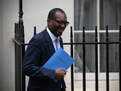 LONDON, ENGLAND - SEPTEMBER 23: UK Chancellor of The Exchequer Kwasi Kwarteng leaves 11 Do