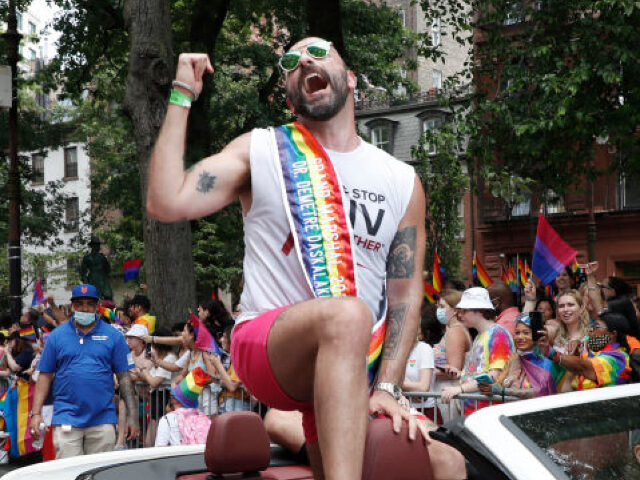 NEW YORK, NEW YORK - JUNE 27: Dr. Demetre Daskalakis attends New York City Pride on June 27, 2021 in New York City. (Photo by John Lamparski/Getty Images)